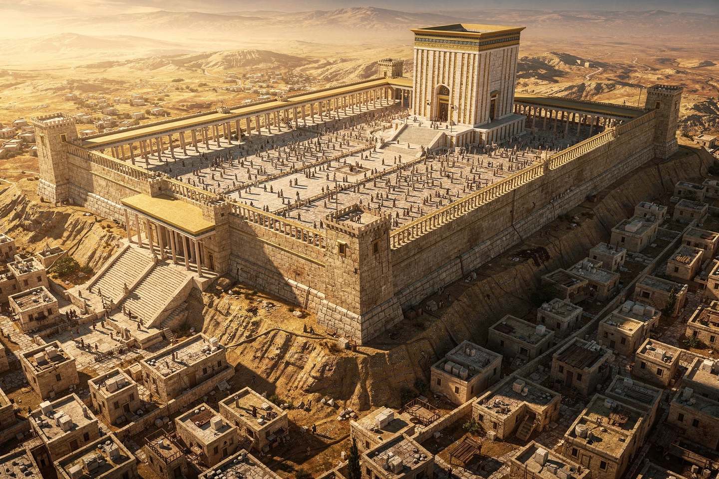 The treasury and the fifteen steps